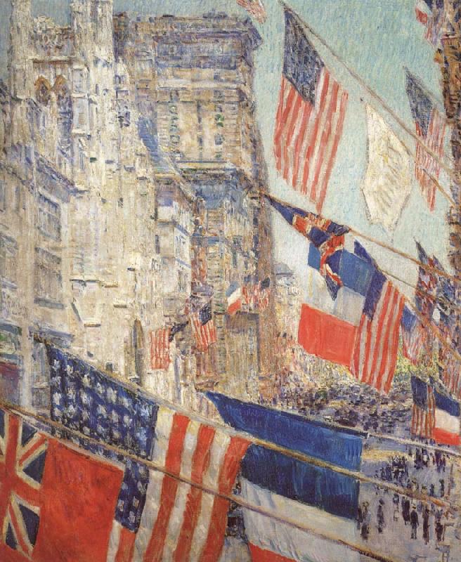 Childe Hassam Allies Day,May 1917 china oil painting image